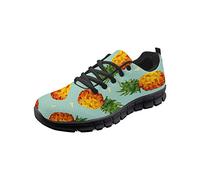 SEANATIVE Draft Chaussures de course pour femme Chaussures de sport de randonnée Chaussures de course décontractées - Jaune - Ananas jaune., 41.5 EU