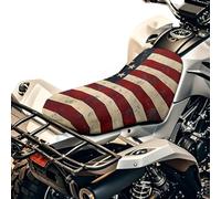 SEANATIVE Housse de siège de moto Aigle imprimé drapeau américain - Imperméable - Coussin de protection respirant et rembourré - Accessoires universels pour la plupart des véhicules