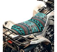 SEANATIVE Housse de siège de moto ATV, rembourrée, coussin de siège passager de moto, respirant, rembourré, résistant à l'eau, accessoires à 4 roues, tournesols ethniques tribaux