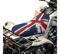 SEANATIVE Housse de siège de moto avec drapeau jamaïcain - Accessoires universels imperméables et élastiques - Housses de coussin respirantes et rembourrées - Motif drapeau de la Jamaïque