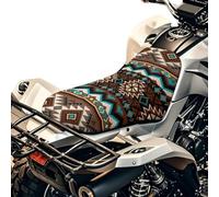 SEANATIVE Housse de siège de moto aztèque géométrique imperméable, coussin de protection respirant, rembourré, accessoire à quatre roues, ajustement universel pour la plupart des véhicules