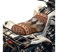 SEANATIVE Housse de siège de moto motif tortue à motif floral - Accessoires universels imperméables et élastiques - Housses de coussin respirantes et rembourrées