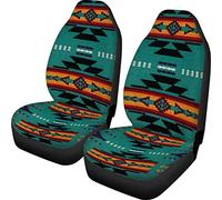SEANATIVE Housses de siège avant Navajo - Motif tribal aztèque - Housses de siège de voiture - Accessoires d'intérieur - Compatibles avec airbag - Universelles - Pour voiture, SUV, camion, van