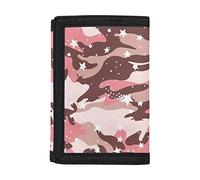 SEANATIVE Joli portefeuille durable pour enfants, porte-monnaie, porte-monnaie, poche pour argent, pour adolescentes, filles et garçons, Motif étoiles camouflage, Taille unique