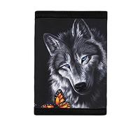 SEANATIVE Joli portefeuille durable pour enfants, porte-monnaie, porte-monnaie, poche pour argent, pour adolescentes, filles et garçons, Animal Loup., Taille unique