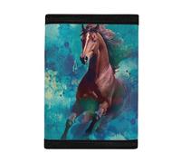 SEANATIVE Joli portefeuille durable pour enfants, pour cartes, espèces, porte-monnaie, poche pour argent, pour adolescentes, filles et garçons, Cheval aquarelle., Taille unique, Imprimé animal