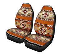 SEANATIVE Lot de 2 housses de siège avant pour voiture, camionnette et SUV Motif Navajo Aztèque Housse de siège auto Universelle pour véhicule - Pour homme et femme