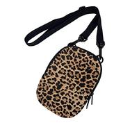 SEANATIVE Petit sac à bandoulière léger et décontracté pour téléphone portable, sac à main pour femmes, hommes, filles, enfants, Léopard, Taille unique