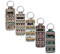 SEANATIVE Porte-rouge à lèvres - Porte-baume à lèvres portable - Poche à clipser, Tribus ethniques, Taille unique