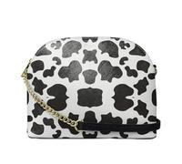 SEANATIVE Sac à bandoulière léger de taille moyenne pour femmes et filles avec fermeture éclair - Pour voyage, travail, plage, fête, noir/blanc