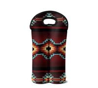 SEANATIVE Sac fourre-tout isotherme en néoprène pour 2 bouteilles de vin avec poignée, protège les bouteilles, Rouge aztèque, Organiseur de sac