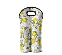 SEANATIVE Sac isotherme portable pour bouteille de vin, bière, champagne, manchon de protection pour les amateurs de vin, Jaune citron, Organiseur de sac