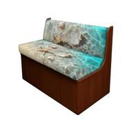 SEANATIVE Sea Shell Housses de coussin extensibles de rechange lavables pour canapé de voyage, remorque, canapé