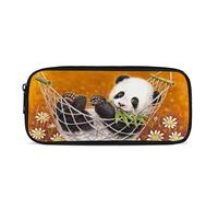 SEANATIVE Trousse à crayons pour filles et garçons - Trousse de rangement souple, Panda de dessin animé., Taille unique, Sac à dos enfant