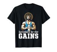 Séance d'entraînement de Musculation chrétienne consacrée à la sainteté des Gains T-Shirt