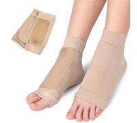 seaNpem Chaussettes de skate rembourrées pour protection contre les morsures en dentelle, 1 paire de coussinets de compression élastiques en dentelle pour patinage, hockey sur glace, roller, ski et