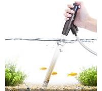 SEAOURA Nettoyeur de gravier réglable pour aquarium, siphon d'aquarium, changeur d'eau manuel en python avec bouton poussoir d'air, kit de nettoyage pour aspirer le fumier, le sable