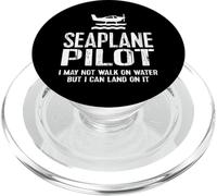 Seaplane Pilot Tshirt - Can Land Tee PopSockets PopGrip pour MagSafe