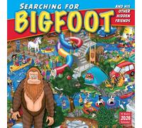 Search and Find Calendrier mural 2026 : à la recherche de Bigfoot et de ses autres amis cachés, 30,5 x 30,5 cm