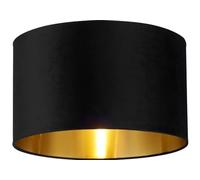 Searchlight Lighting Abatjour velour Noir avec Interieur doré Diam 40cm