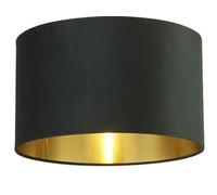 Searchlight Lighting Abatjour velour vert avec Interieur doré Diam 40cm