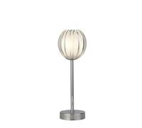 Searchlight Lighting Lampe à poser metal chrome, diffuseur acrylique clair et verre givré G9 33w max Haut 44cm Diam 12cm BLOSSOM