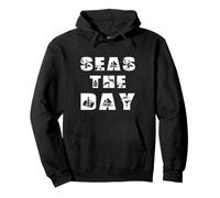 Seas The Day Amusant Vacances Plage Vacances Blague Été Sweat à Capuche