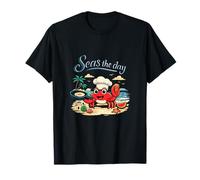 Seas The Day Crab Chef Cuisson Cuisine Cuisine Cuisine Foodie Design T-Shirt