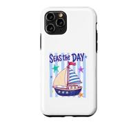 Seas The Day Voilier Ocean Explorer Design Coque pour iPhone 11 Pro