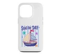 Seas The Day Voilier Ocean Explorer Design Coque pour iPhone 13 Pro