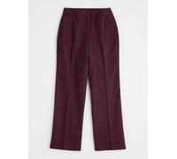 Seasalt Cornwall Seasalt Cornwall Purple Lowena Wool Blend Straight Leg Suit Trousers