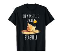 Seashell Collector Past Life Éventail de coquillages Océan Plage Sable T-Shirt