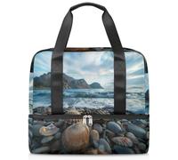 Seashell Ocean Beach Sports Sac de sport pour femme homme Kirls Garçons Filles 21 L Weekend Sac fourre-tout séparé pour voyage, gym, yoga, couleur, Big, Organiseur de sac