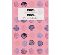 Seashell Pocket Calendar 2025-2026 - Small 2-Year Planner with Monthly calendar with Notes, Password Tracker, and Important Dates | Compact 4x6 Organizer with Seashell Cover for purse or bag
