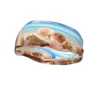 Seashells By The Seashore Bandeau de sport décoratif tendance absorbant la transpiration Bandeau bonne élasticité Peut être utilisé en toutes saisons, aussi bien pour les hommes que les femmes. La