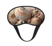 Seashells by The Seashore Masque de sommeil pour femmes, filles, hommes, doux et confortable avec sangle réglable pour les yeux, occultant, pour voyage, yoga, sieste, travail