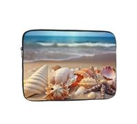 Seashells On The Sandy Beach Housse pour ordinateur portable 13 pouces étanche et résistante aux chocs pour ordinateur portable Sac léger pour tablette