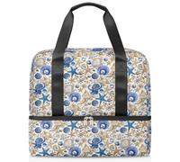 Seashells Sac de sport avec perles et étoiles de mer pour femmes, hommes, garçons et filles, 21 L, sac fourre-tout séparé pour voyage, gym, yoga, couleur, Big, Organiseur de sac