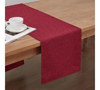 SEASHORE TREE Chemin de Table Imperméable de Haute Qualité de Couleur Unie Faciles à Entretenir Chemin de Table pour Toute l'Année et la Fête