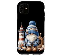 Seaside Boat Captain GNOME for Men with Lighthouse at Ocean Coque pour iPhone 11