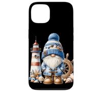 Seaside Boat Captain GNOME for Men with Lighthouse at Ocean Coque pour iPhone 13