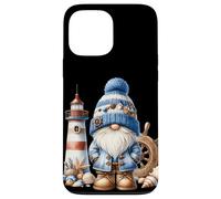 Seaside Boat Captain GNOME for Men with Lighthouse at Ocean Coque pour iPhone 13 Pro Max