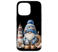 Seaside Boat Captain GNOME for Men with Lighthouse at Ocean Coque pour iPhone 14 Pro Max
