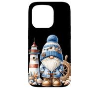 Seaside Boat Captain GNOME for Men with Lighthouse at Ocean Coque pour iPhone 15 Pro