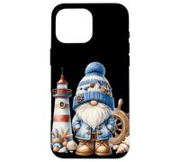 Seaside Boat Captain GNOME for Men with Lighthouse at Ocean Coque pour iPhone 16 Pro Max