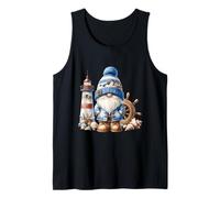 Seaside Boat Captain GNOME for Men with Lighthouse at Ocean Débardeur