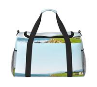 Seaside Golf Course Sac de voyage à main - Bagage à main durable sac de week-end, sac fourre-tout de voyage, sac de voyage, sac de voyage, sac portable, sac fourre-tout de voyage, Noir , Taille unique