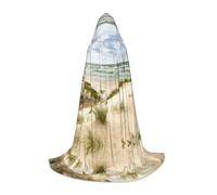 Seaside Grande Waves Tidal Cape à capuche pour adolescents sorcière vampire Cosplay fête Halloween Noël Longue cape imprimée