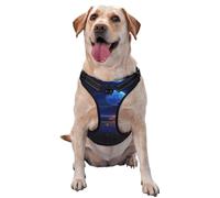 Seaside Moonlight Gilet de traction imprimé pour animaux de compagnie à porter lors de la promenade du chien ou de l'escalade des montagnes