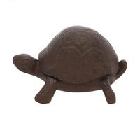 Seaside No.64 Cachette de clés animale en fonte pour jardin/balcon - Différents designs avec compartiment secret pratique pour les clés et accroche-regard décoratif pour l'extérieur (tortue)